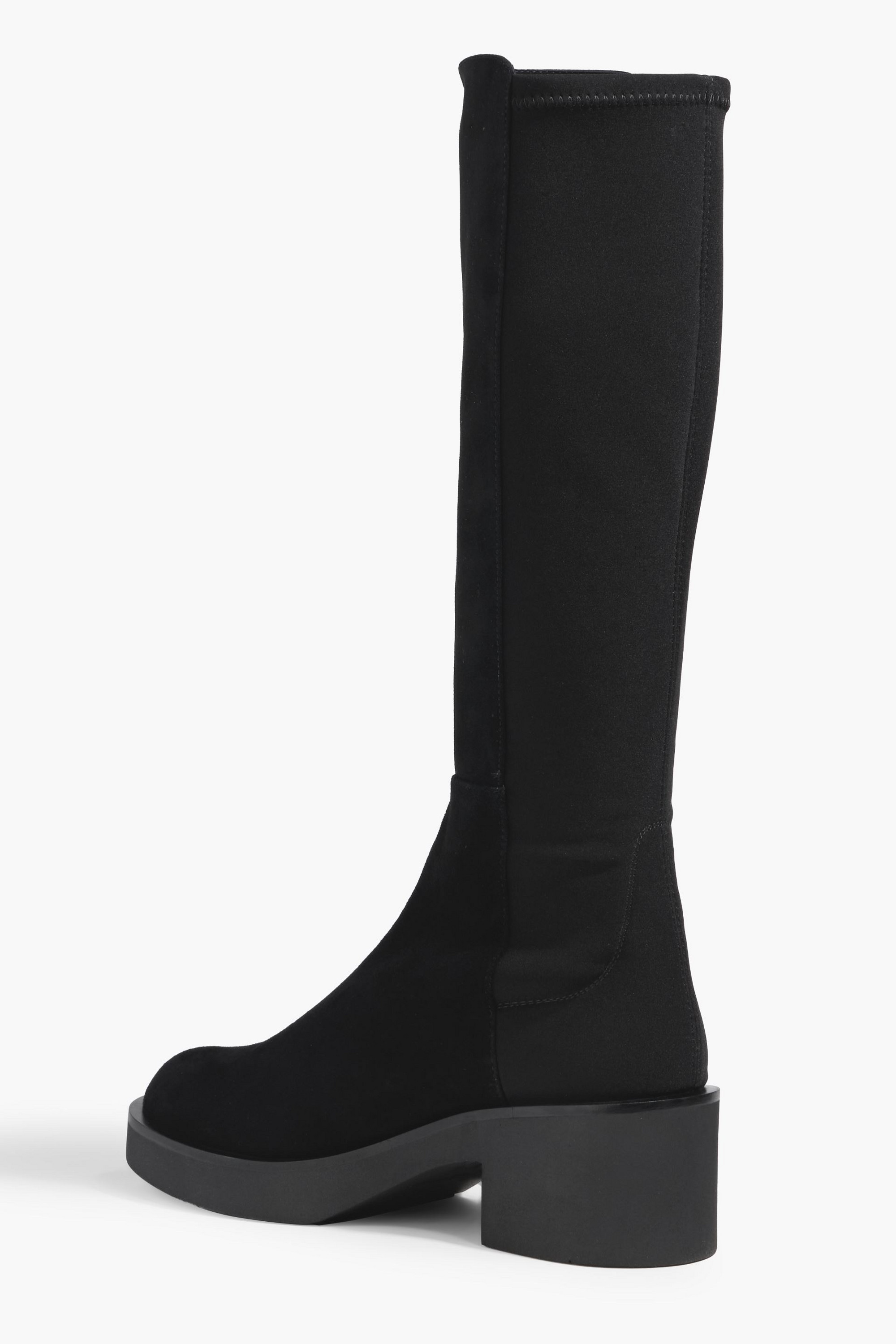 Stuart Weitzman Gotham suede and microstretch knee boots