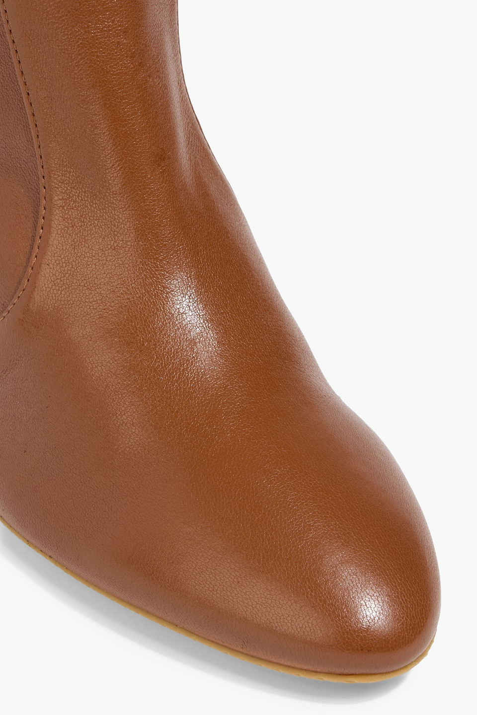 Stuart Weitzman Yuliana Slouch 60 Leather Knee Boots In Brown