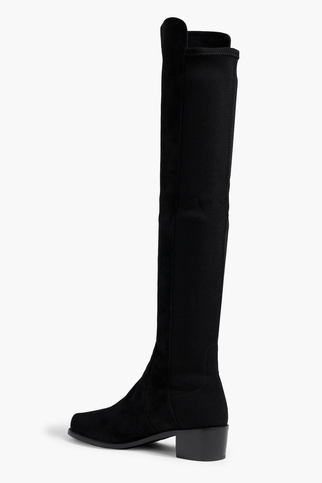 STUART WEITZMAN Reserve suede and microstretch over-the-knee boots