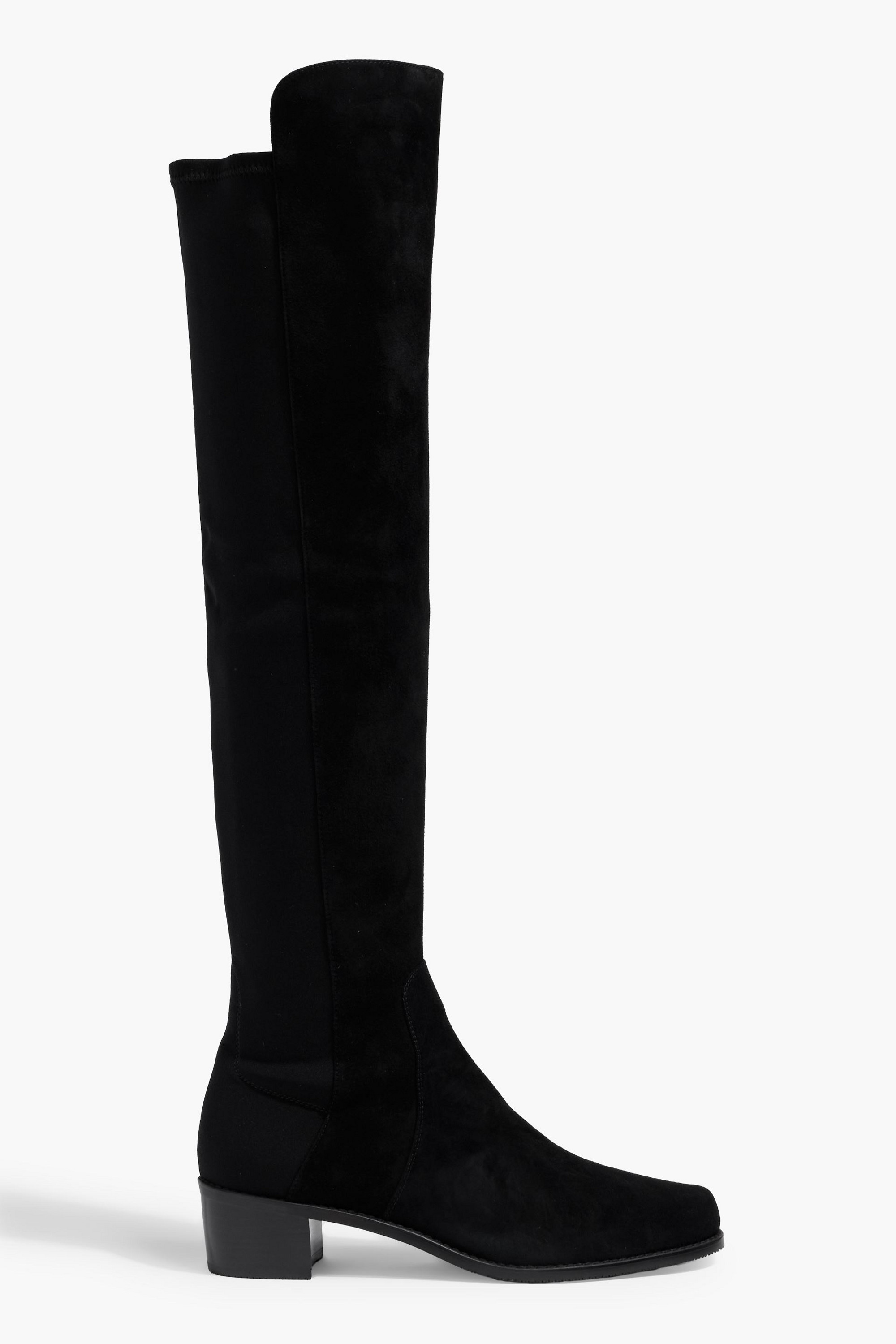Stuart Weitzman Reserve suede and microstretch over-the-knee boots