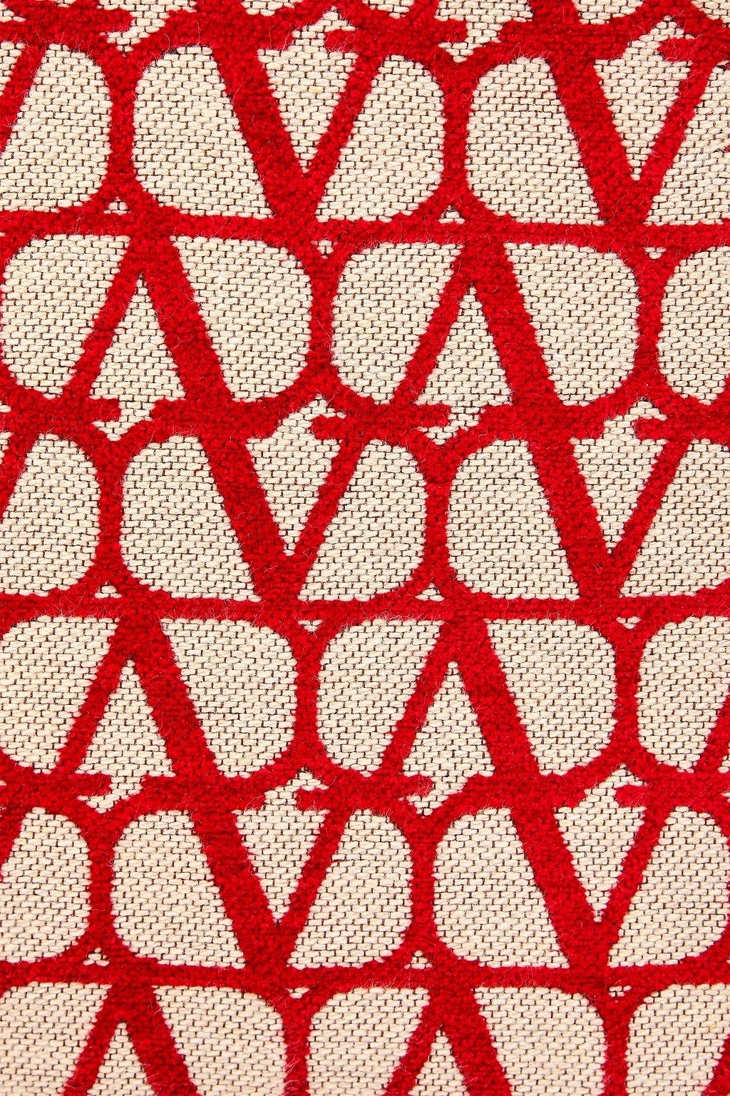 VALENTINO GARAVANI Le Troisième velvet-jacquard tote