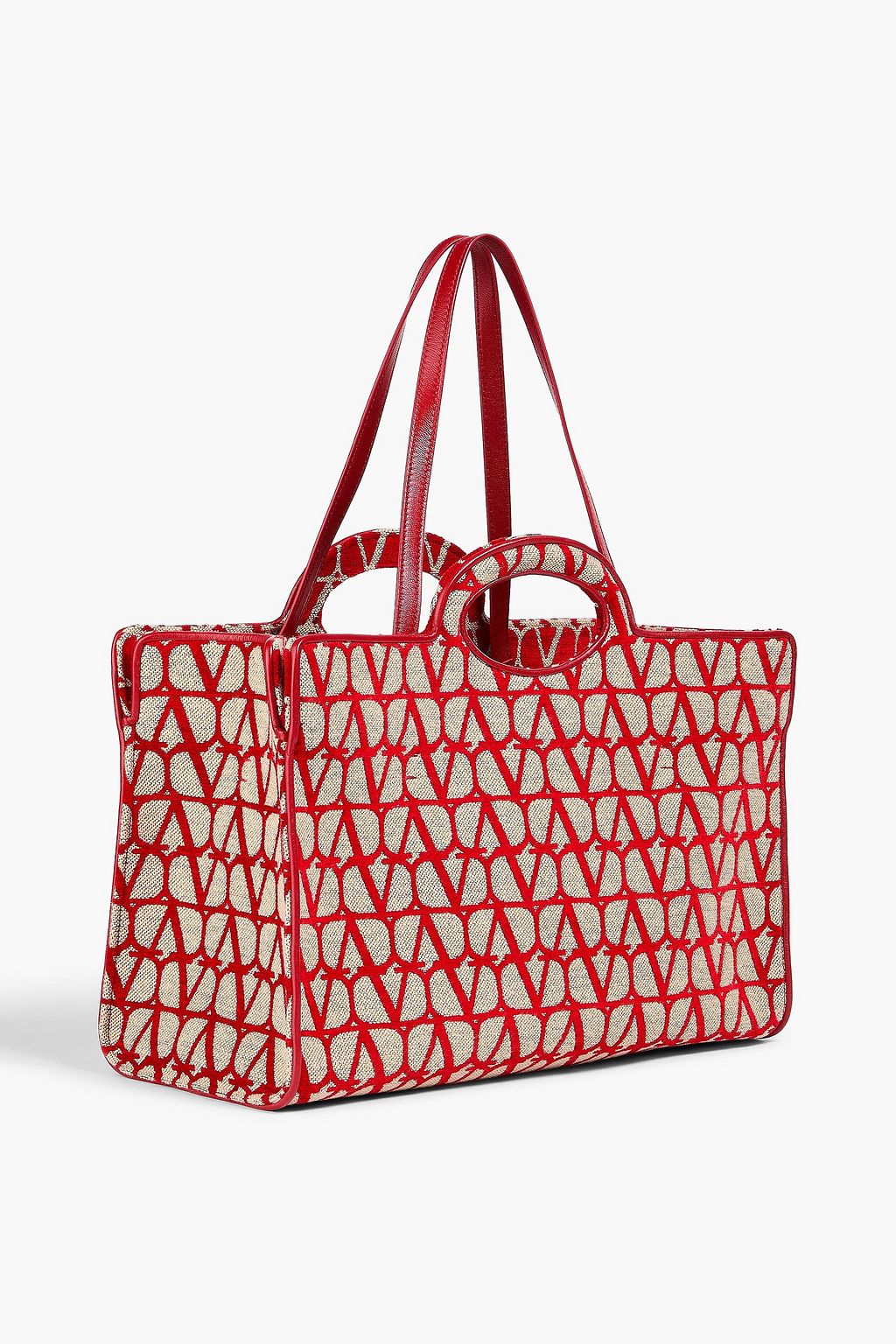 VALENTINO GARAVANI Le Troisième velvet-jacquard tote