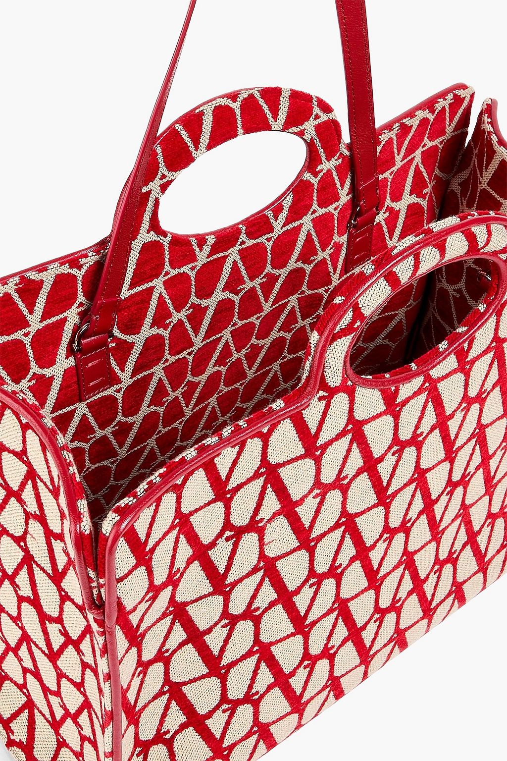 VALENTINO GARAVANI Le Troisième velvet-jacquard tote