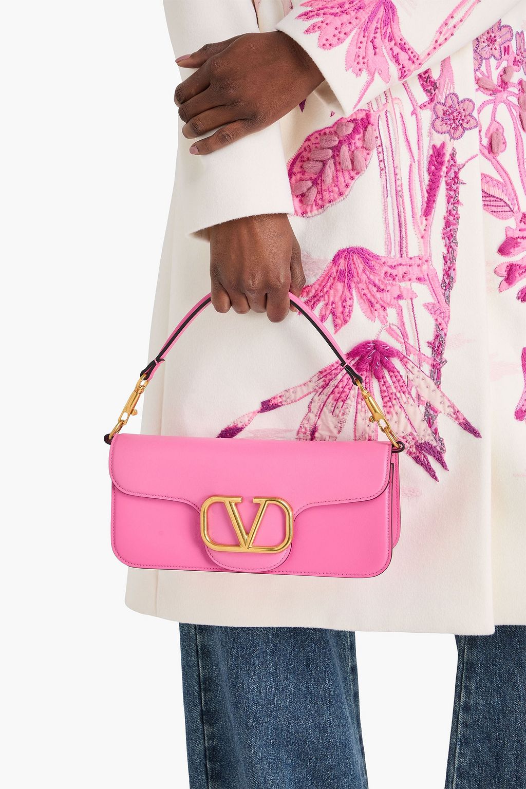 VALENTINO GARAVANI Locò leather shoulder bag | THE OUTNET