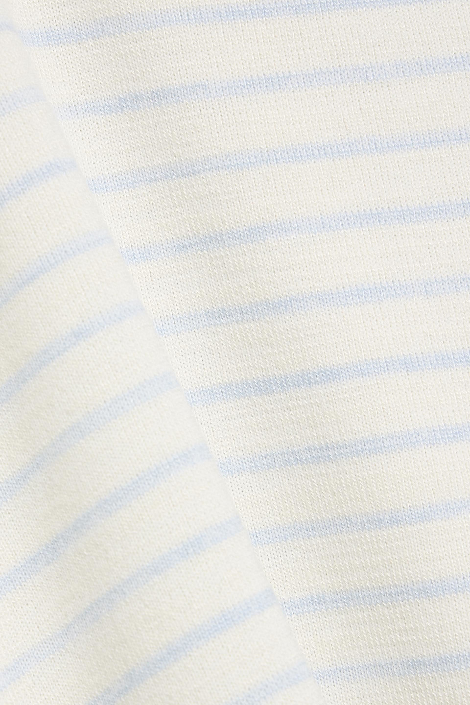 Rag & Bone Striped Jersey Polo Shirt In White