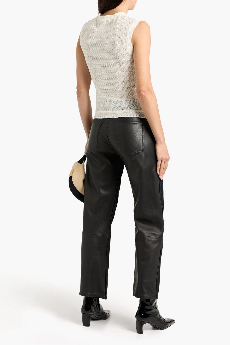 Rag & Bone Julia Pointelle-knit Top In Neutral