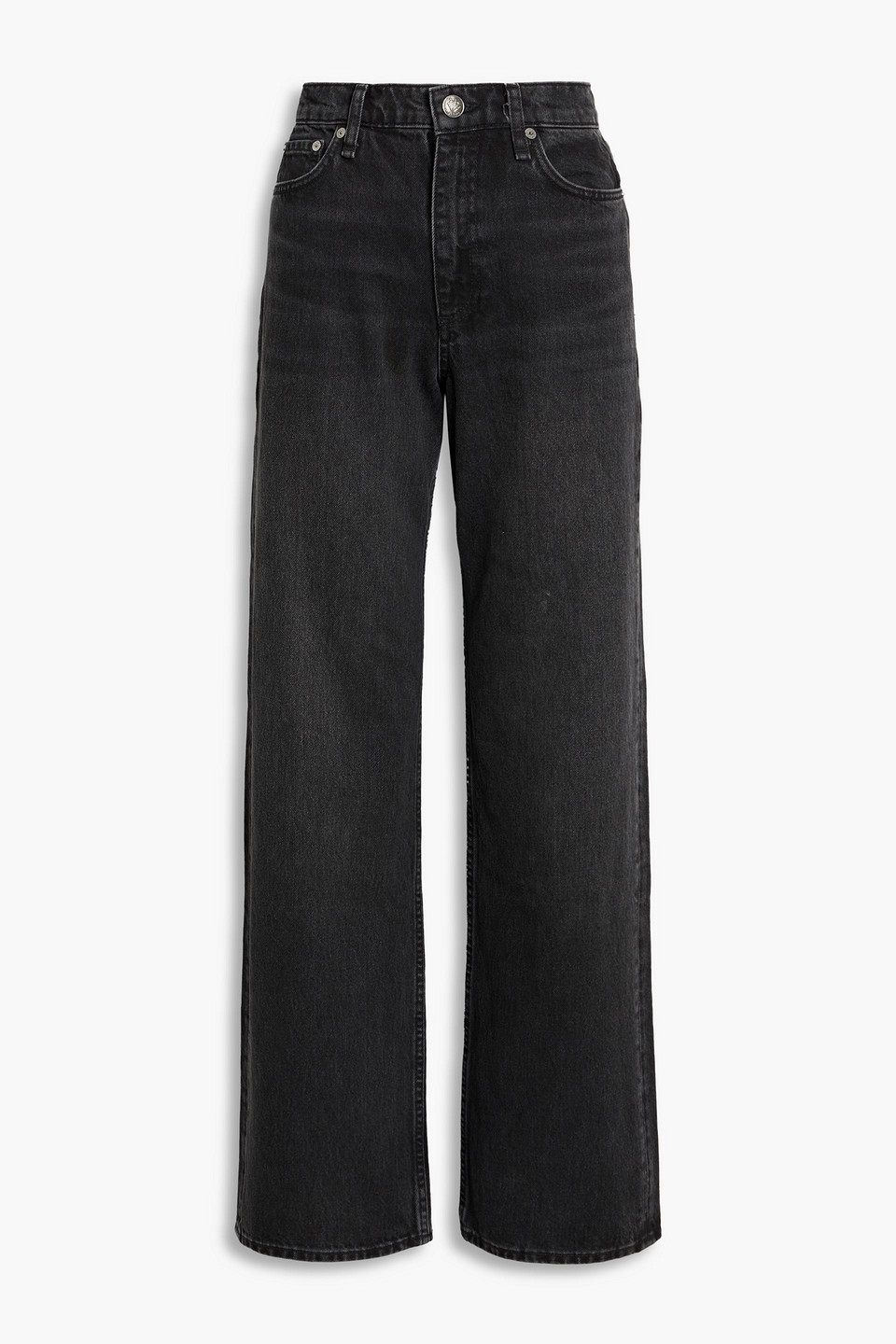Rag & Bone Shea High-rise Straight-leg Jeans In Black
