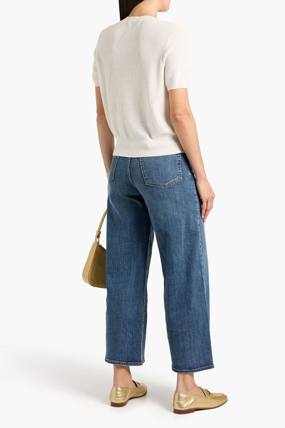 Rag & Bone Dina Cotton-blend Cardigan In White