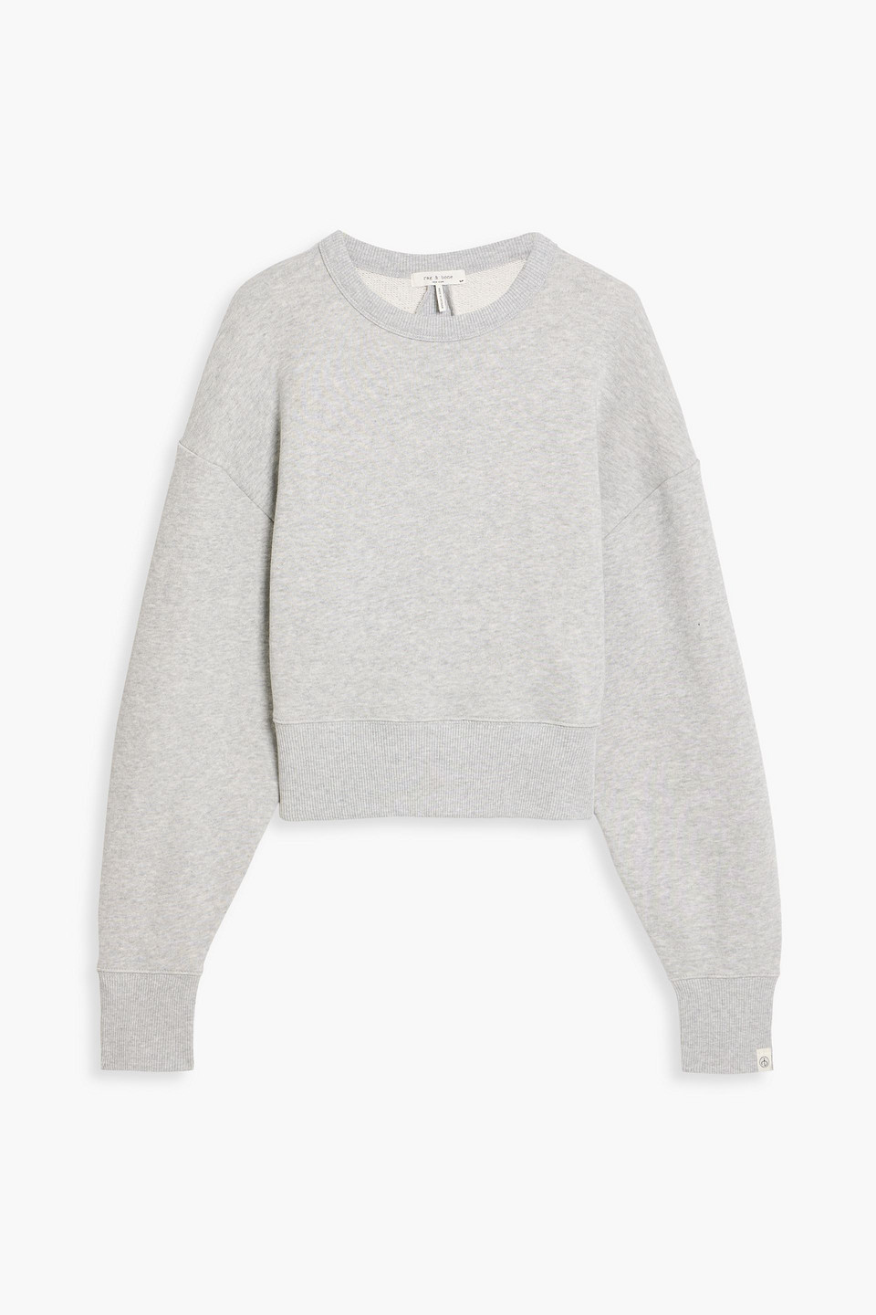 Rag & Bone Vintage French Cotton-blend Terry Sweatshirt In Gray