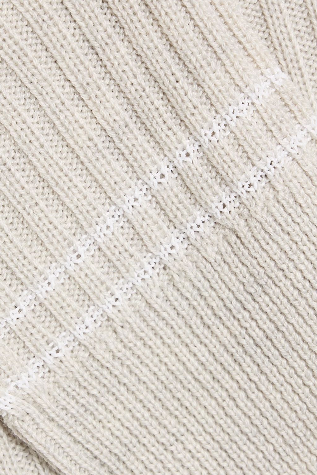 RAG & BONE Mabel ribbed merino wool-blend polo sweater