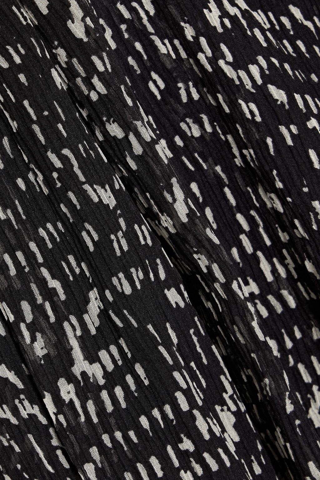 RAG & BONE Emmy printed plissé silk-blend blouse