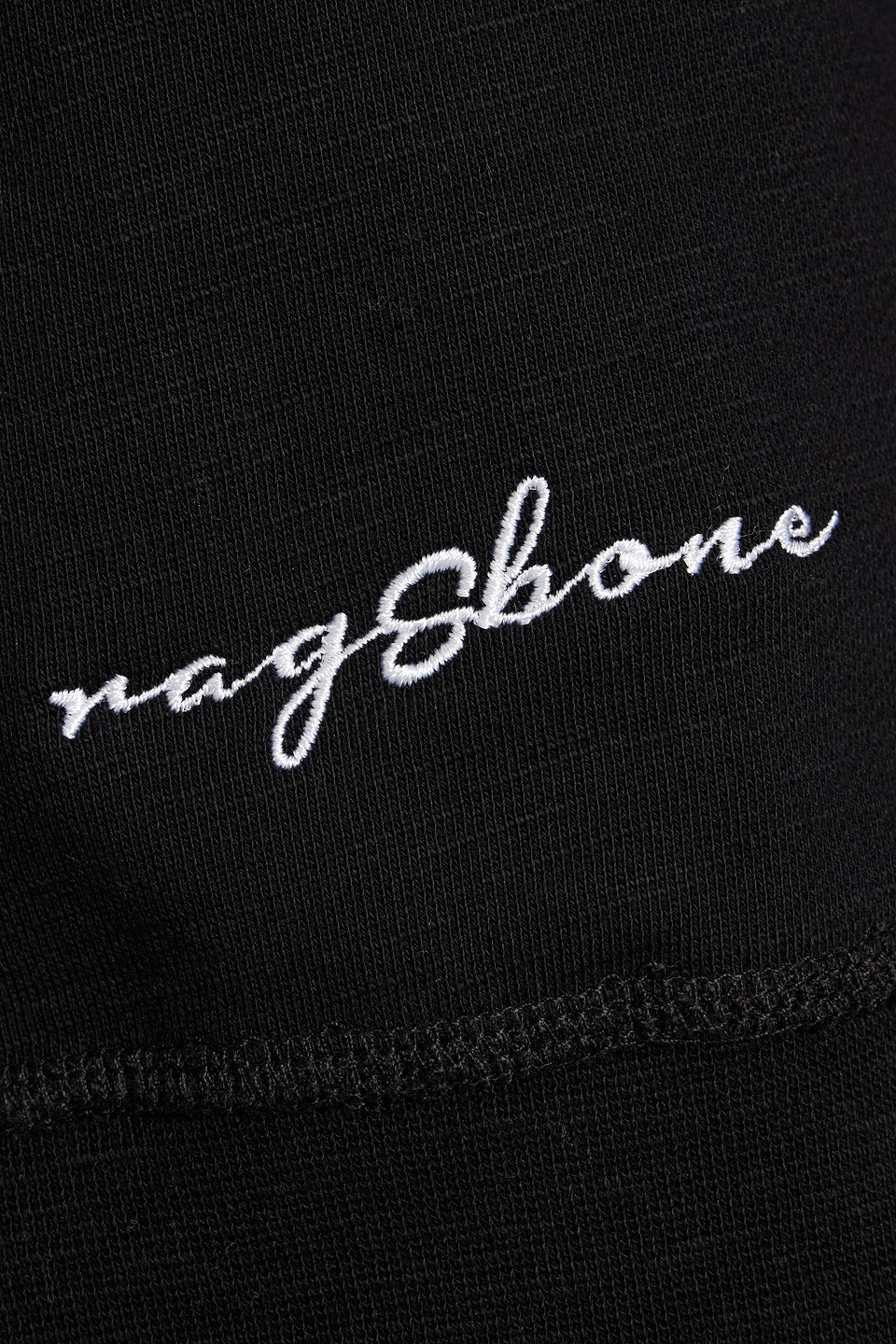 Rag & Bone Vintage French Cotton-terry Sweatshirt In Black