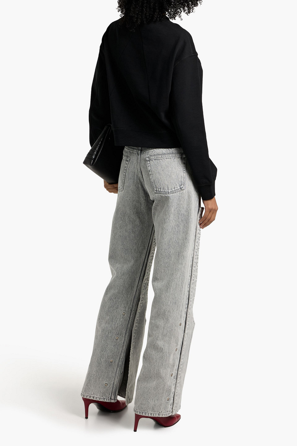 Rag & Bone Vintage French Cotton-terry Sweatshirt In Black