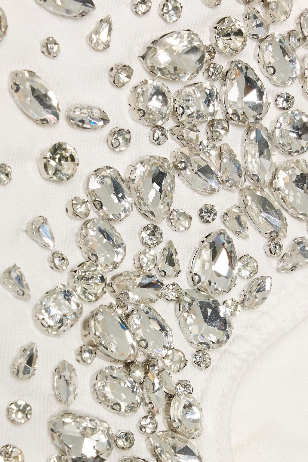 RAG & BONE Andi cropped crystal-embellished high-rise wide-leg jeans