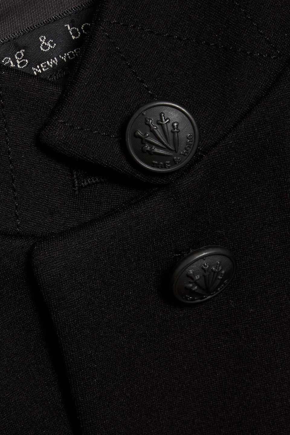 Rag & Bone Sadie Ponte Blazer In Black