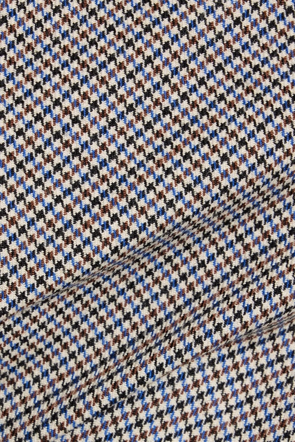 RAG & BONE Genevieve strapless houndstooth wool-blend top