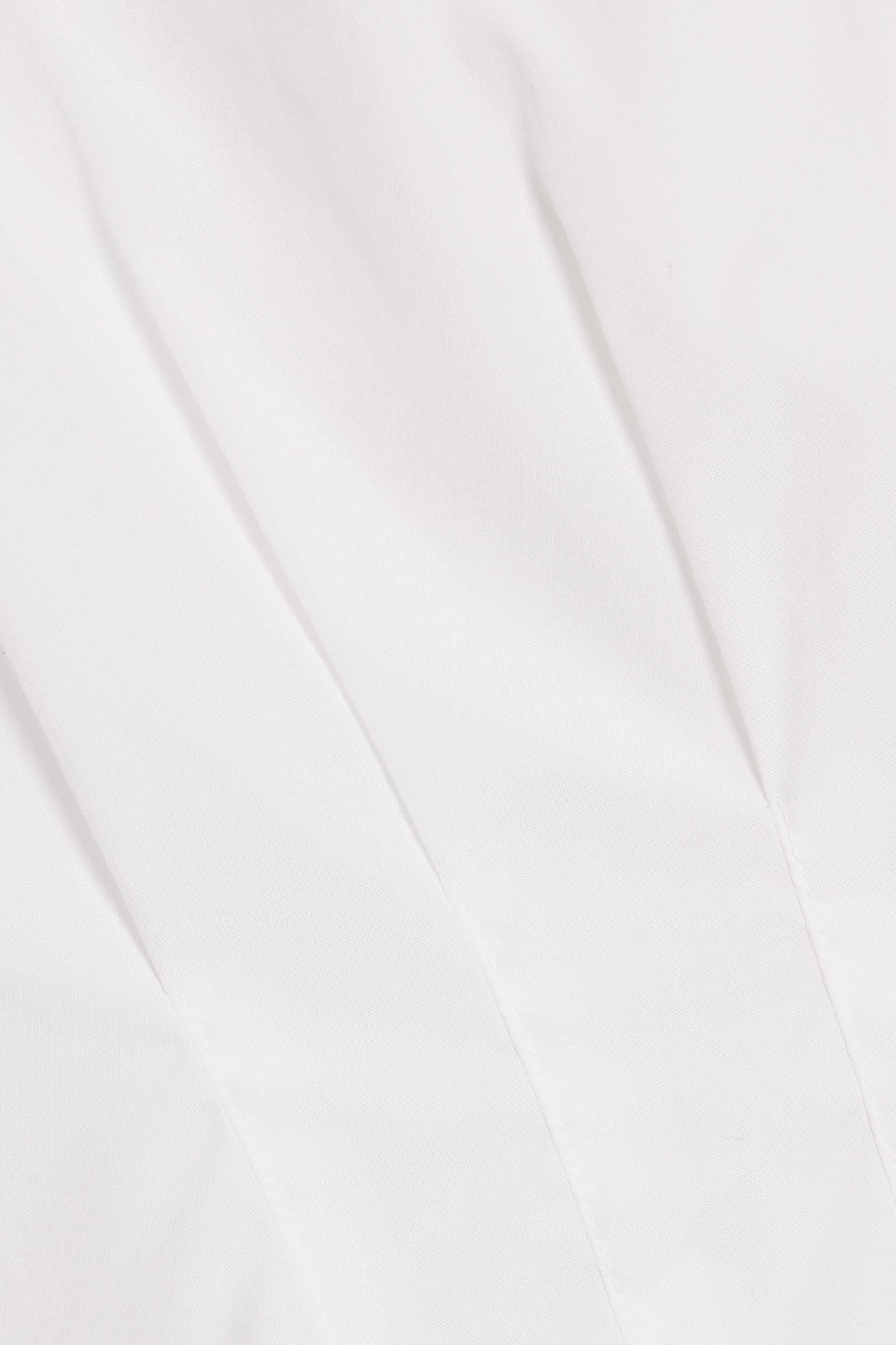 Rag & Bone Ines Pleated Cotton-poplin Top In White