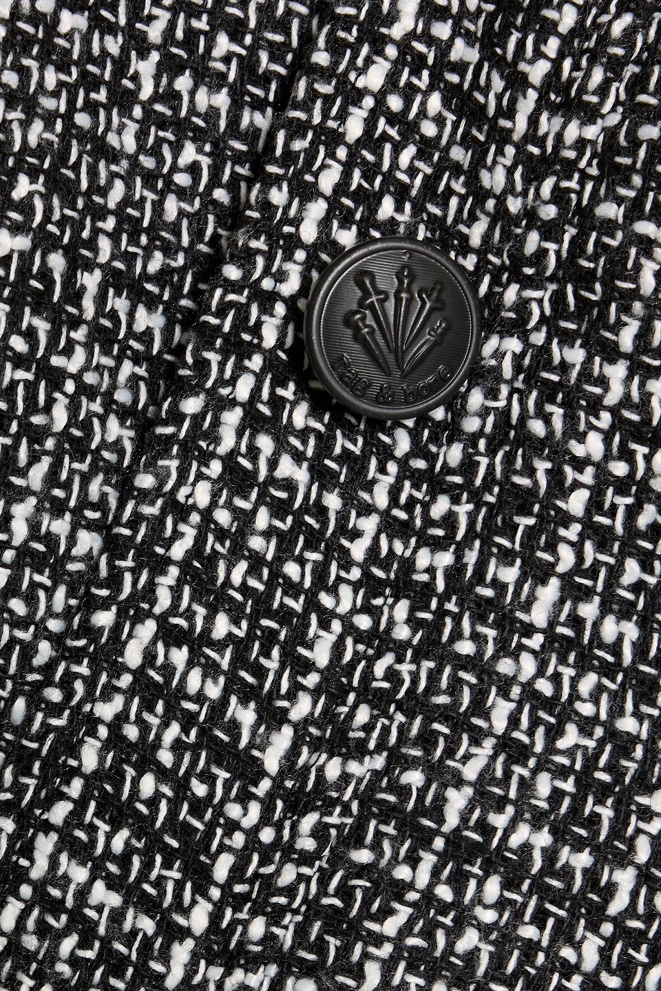 Rag & Bone Marisa Tweed Jacket In Black