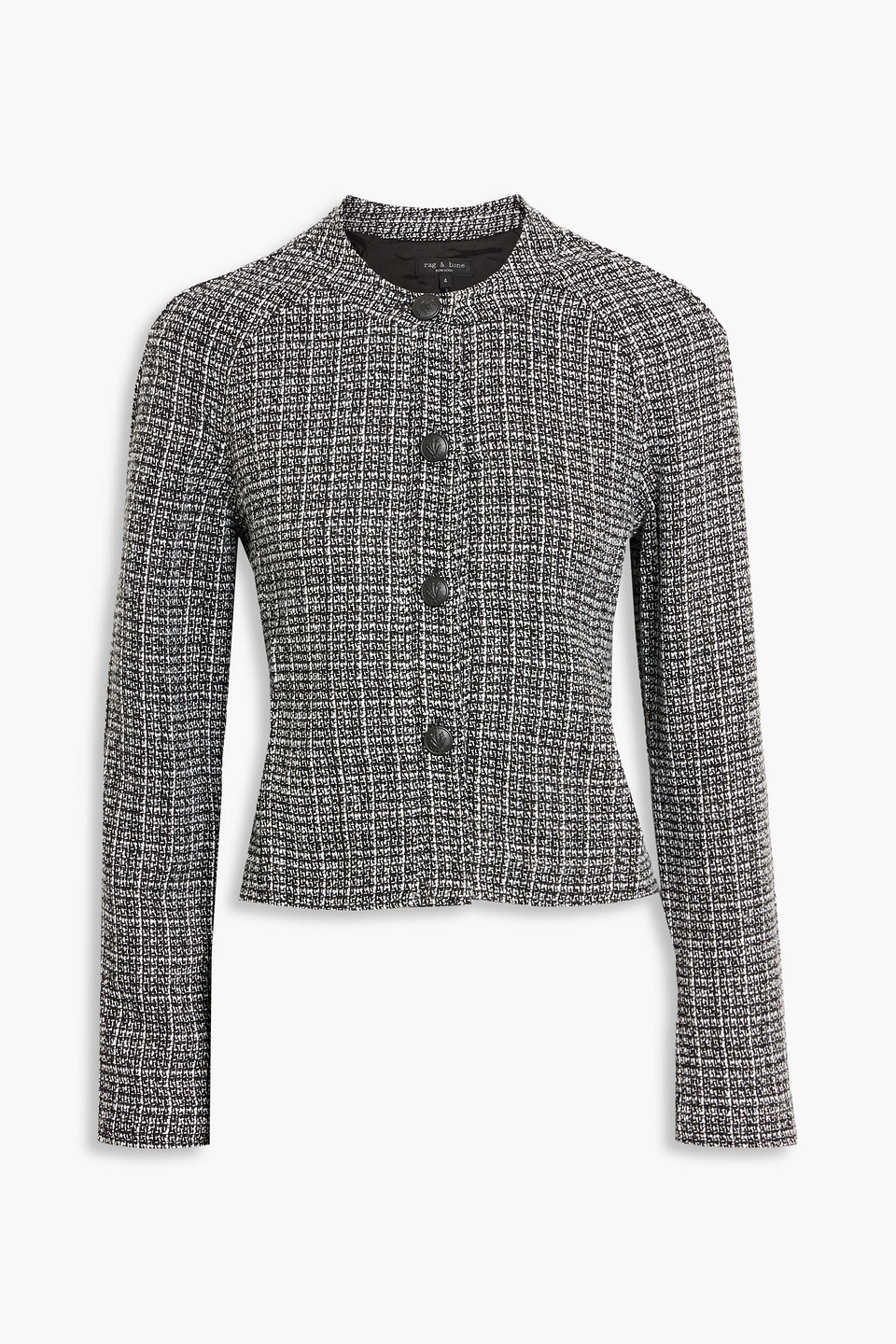 Rag & Bone Marisa Tweed Jacket In Black