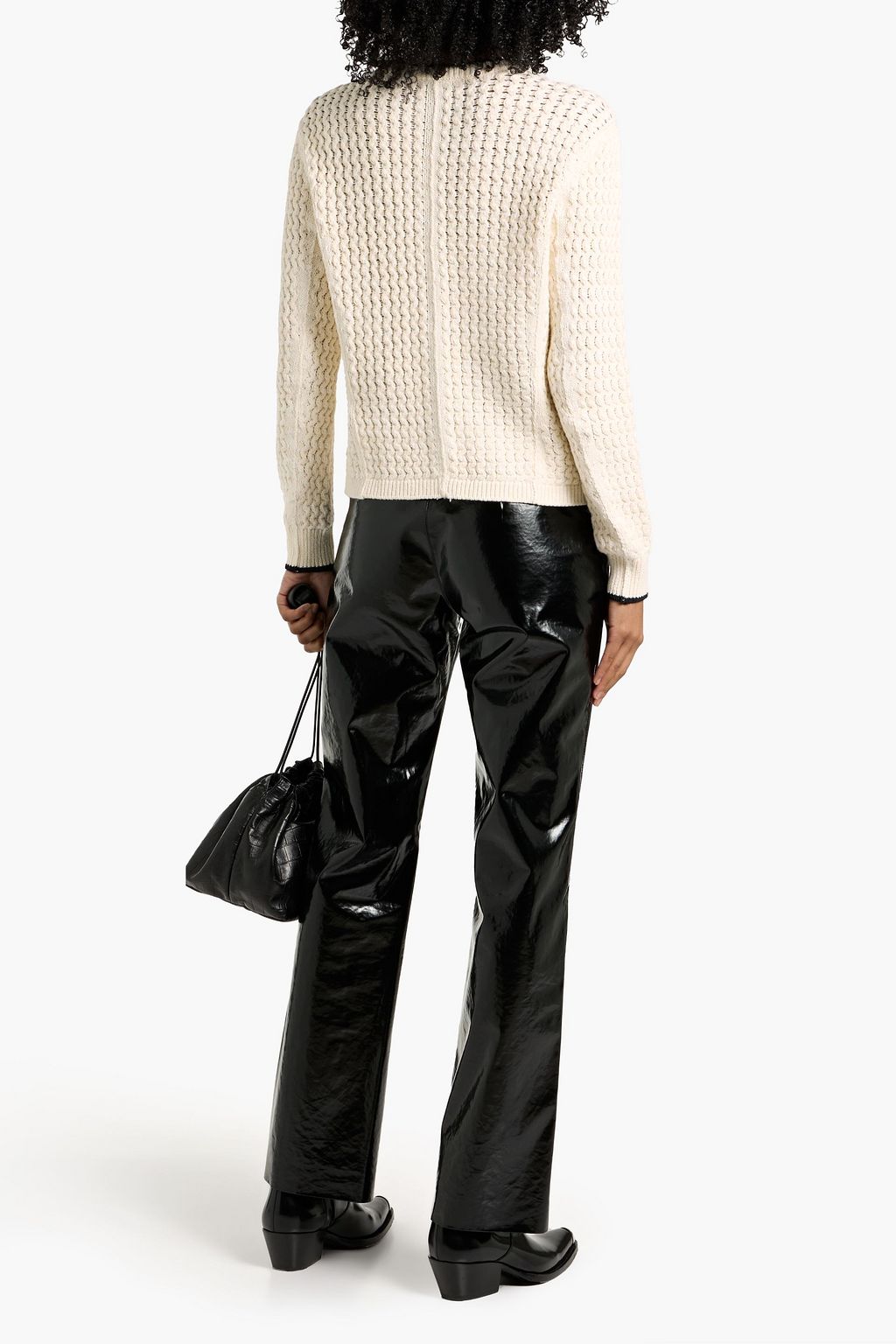 RAG & BONE Daria cable-knit cotton-blend cardigan