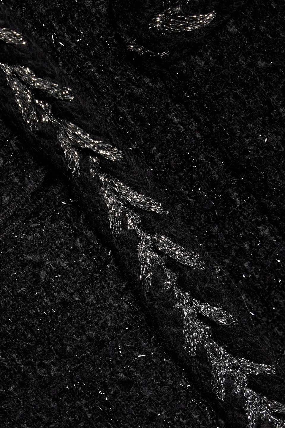 Rag & Bone Cheyenne Whipstitch-trimmed Tweed Lady Jacket In Black