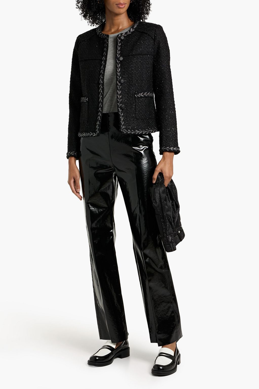 RAG & BONE Mirabelle metallic tweed jacket