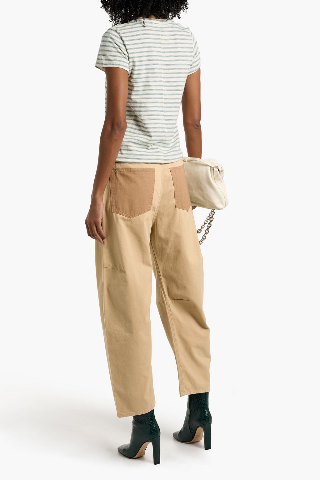 RAG & BONE Charlie cropped cotton-twill tapered pants