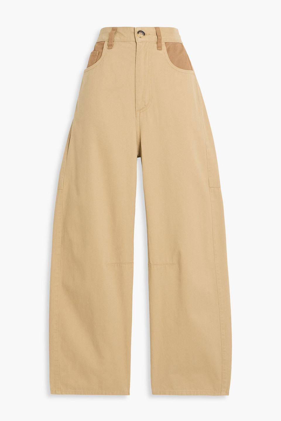 rag & bone - charlie cropped cotton-twill tapered pants - neutral - us 2