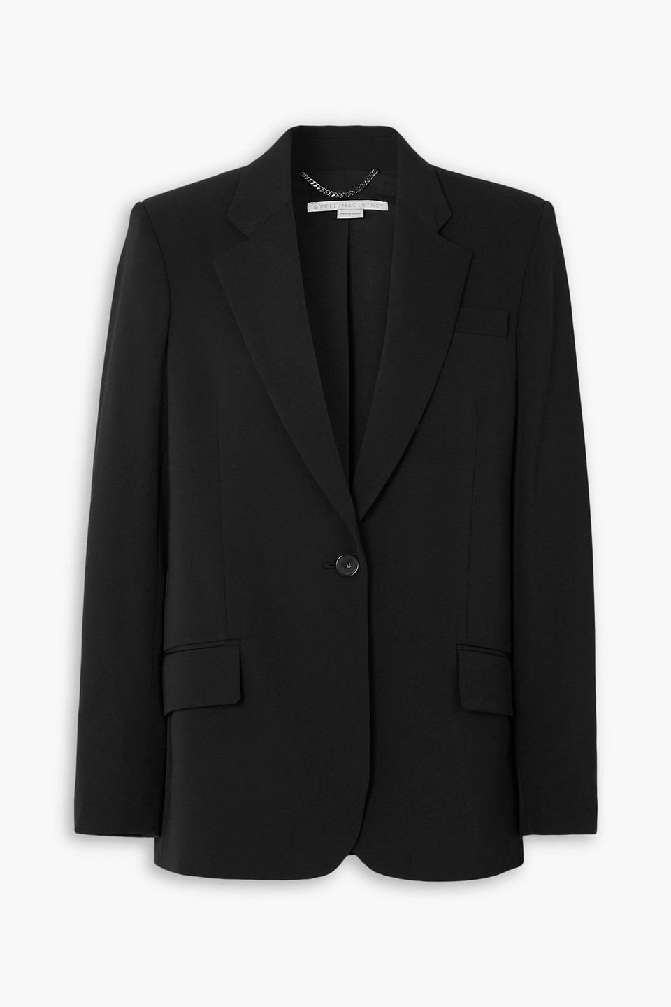 Stella Mccartney Wool-blend Twill Blazer In Black