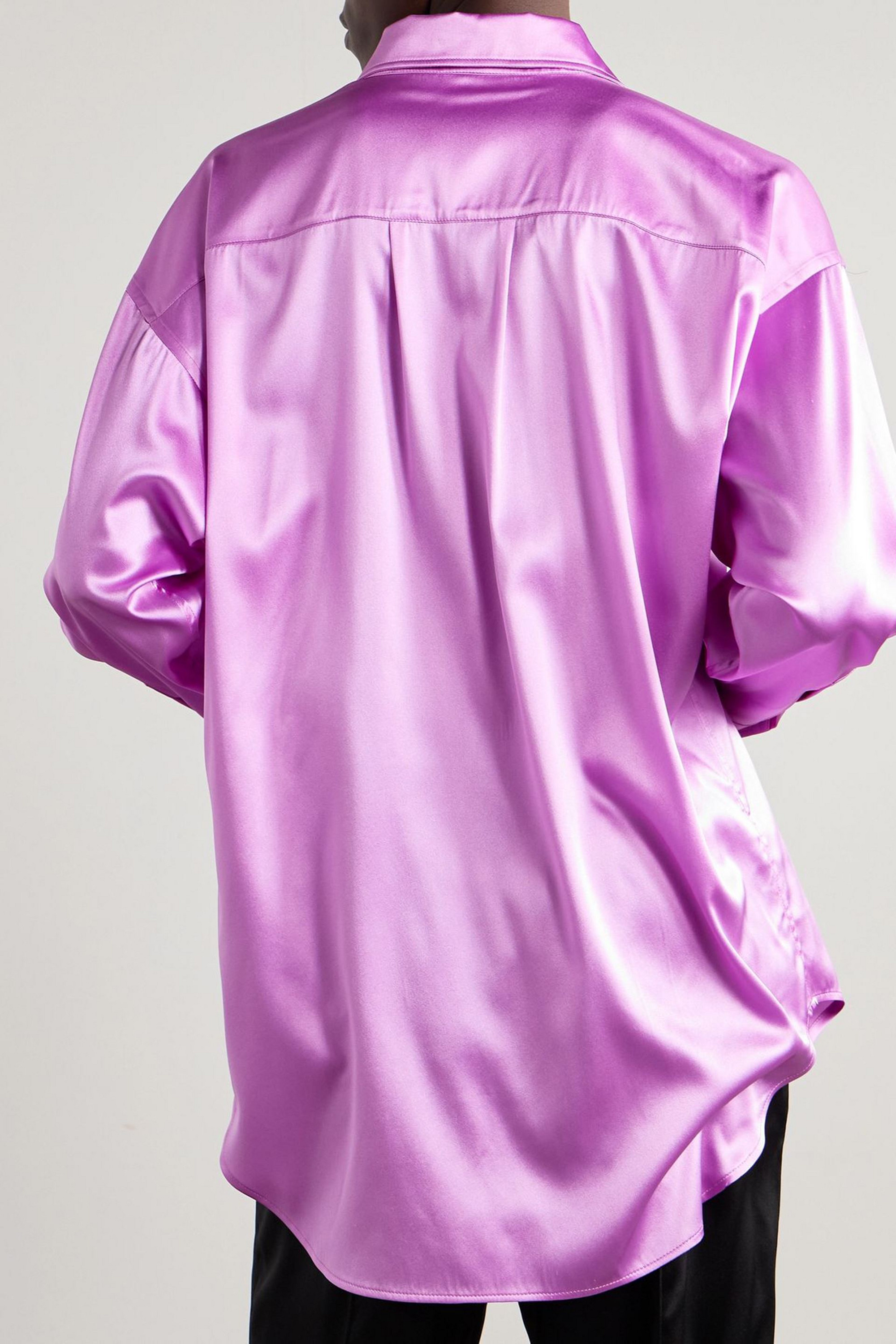 Tom Ford Oversized stretch-silk satin shirt