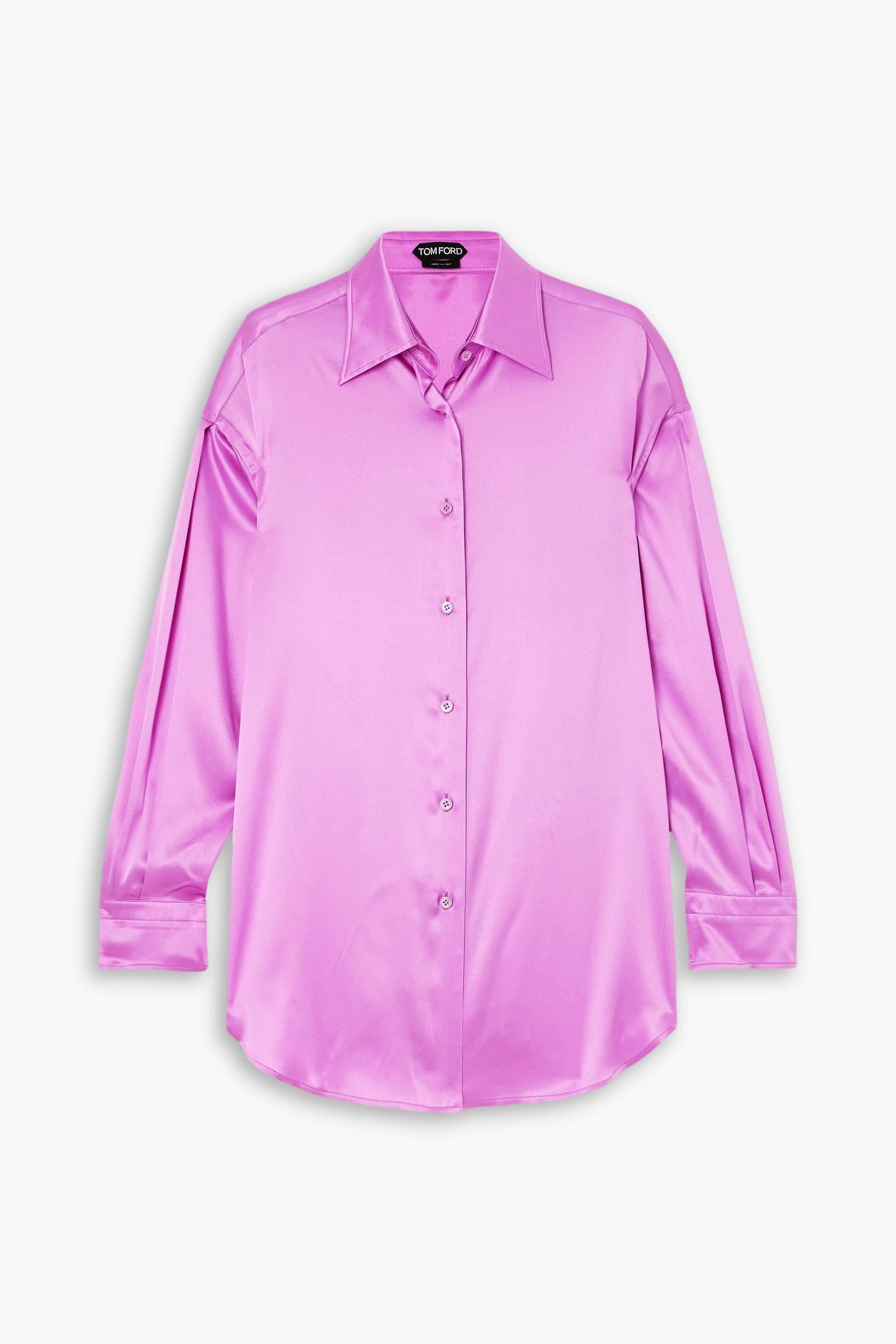 Tom Ford Oversized stretch-silk satin shirt