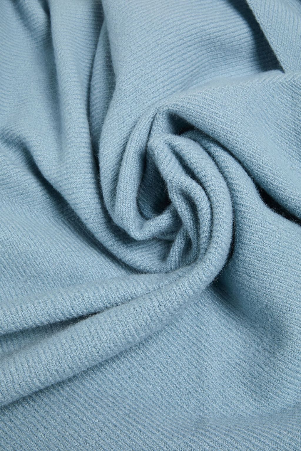 VALENTINO GARAVANI Lace-paneled cashmere scarf