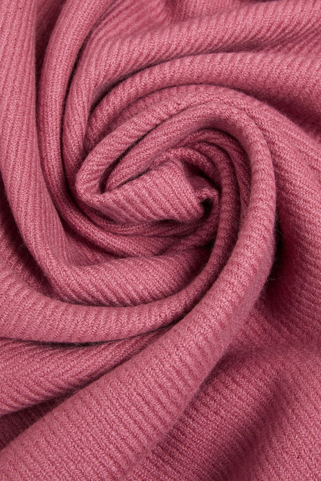 VALENTINO GARAVANI Lace-paneled cashmere scarf