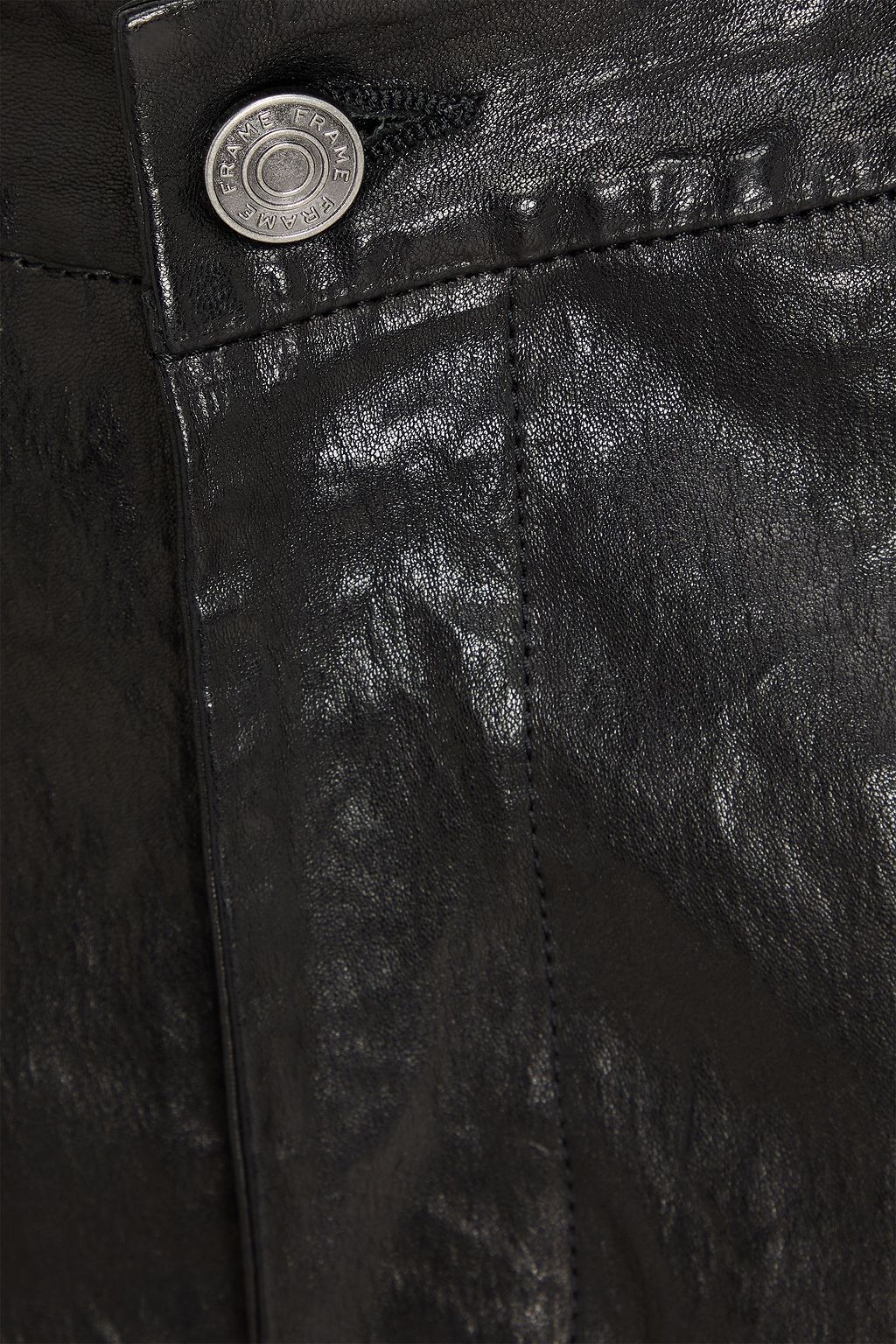 FRAME Leather straight-leg pants