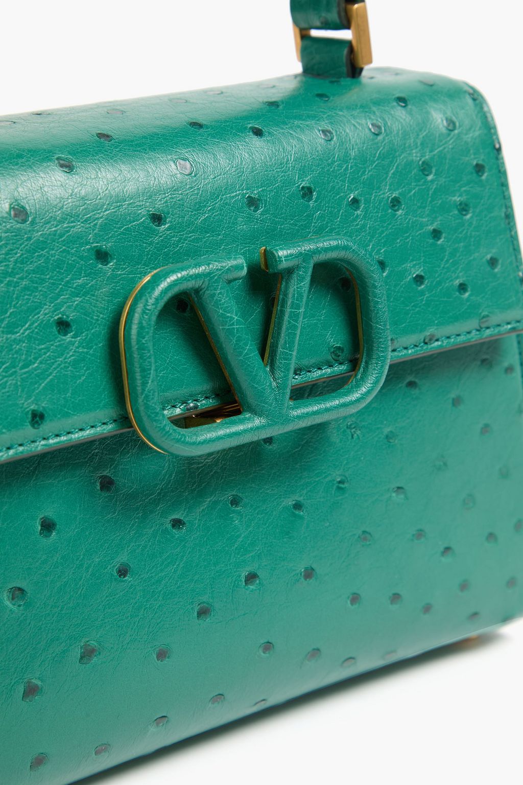 VALENTINO GARAVANI VSLING ostrich-effect leather tote