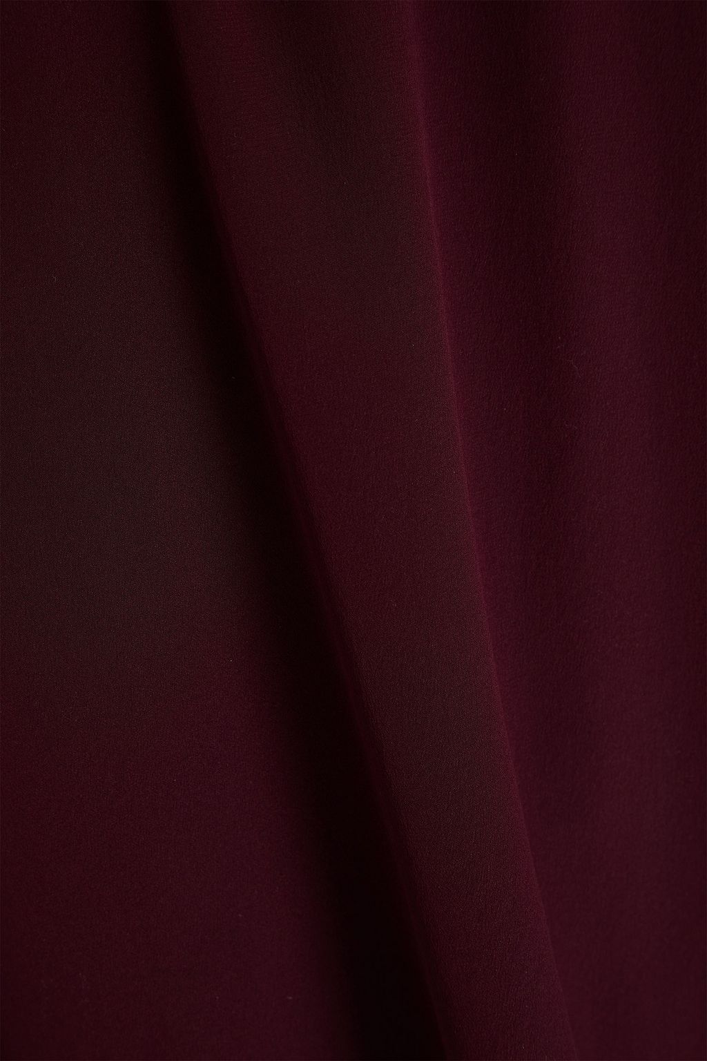 FRAME Shirred tie-front silk blouse