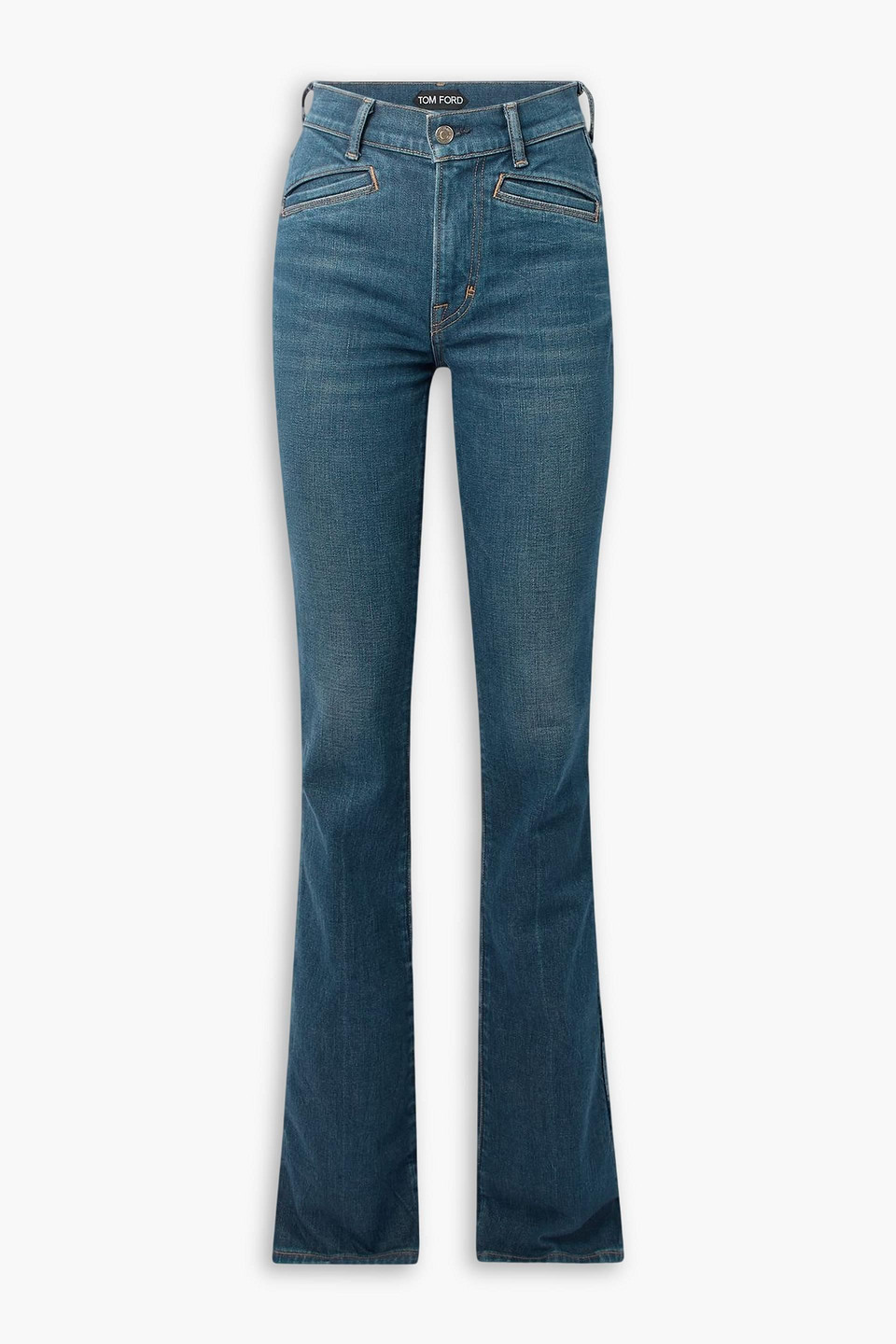 Tom Ford Mid-rise Flared Jeans In Blue