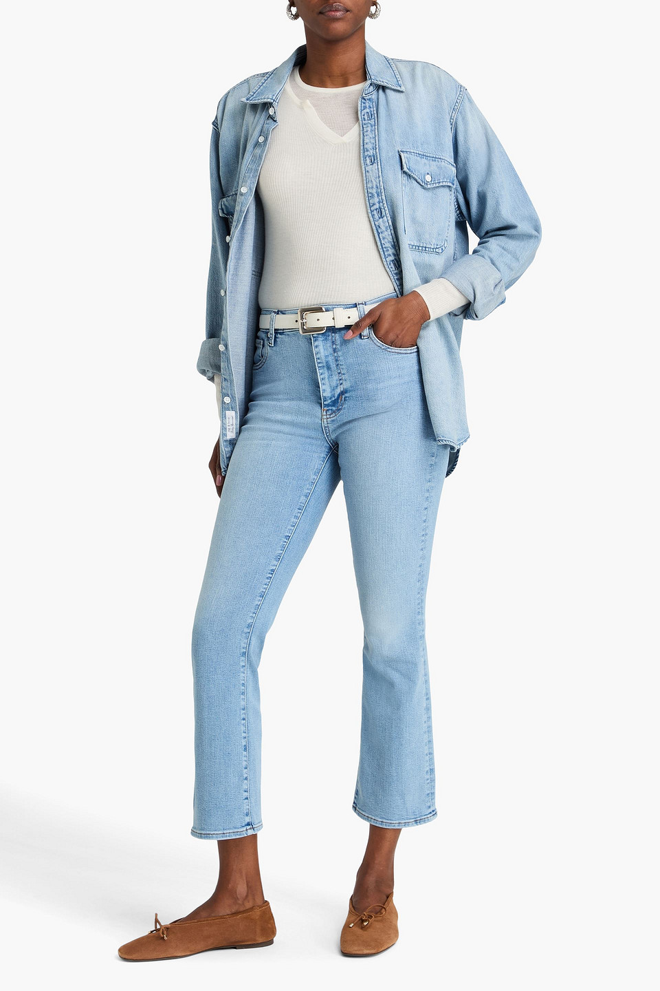  Frame - Reboot High-rise Bootcut Jeans - Blue - 28 