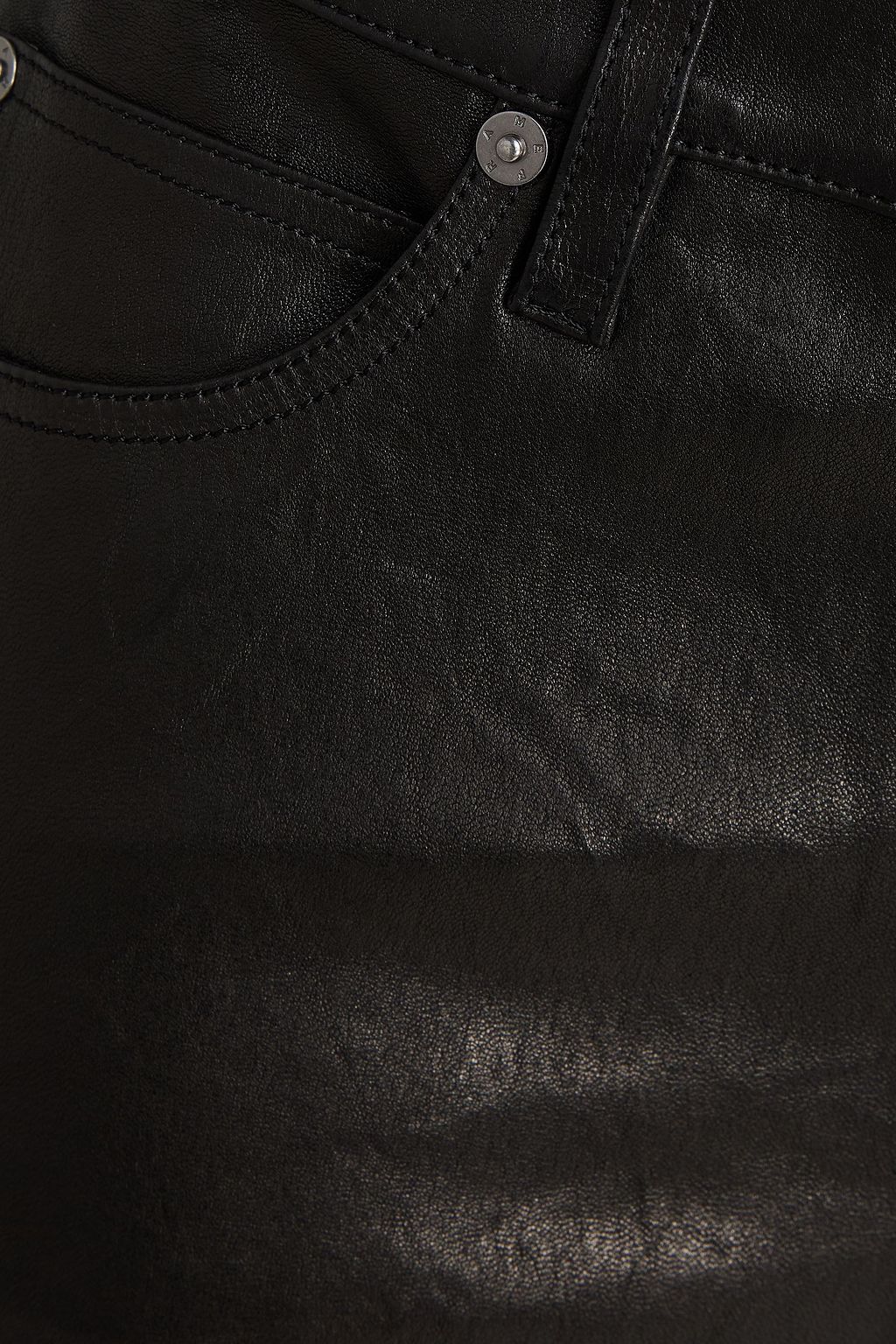 FRAME Leather straight-leg pants