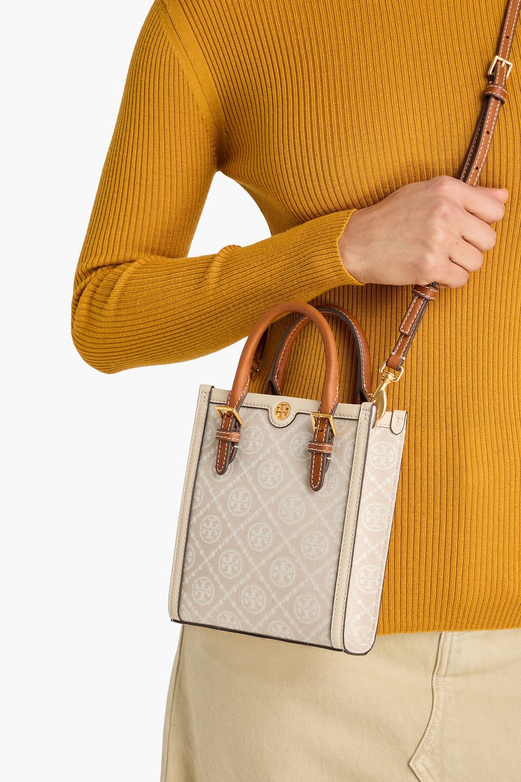 TORY BURCH حقيبة توت "ميني تي" من الجاكار