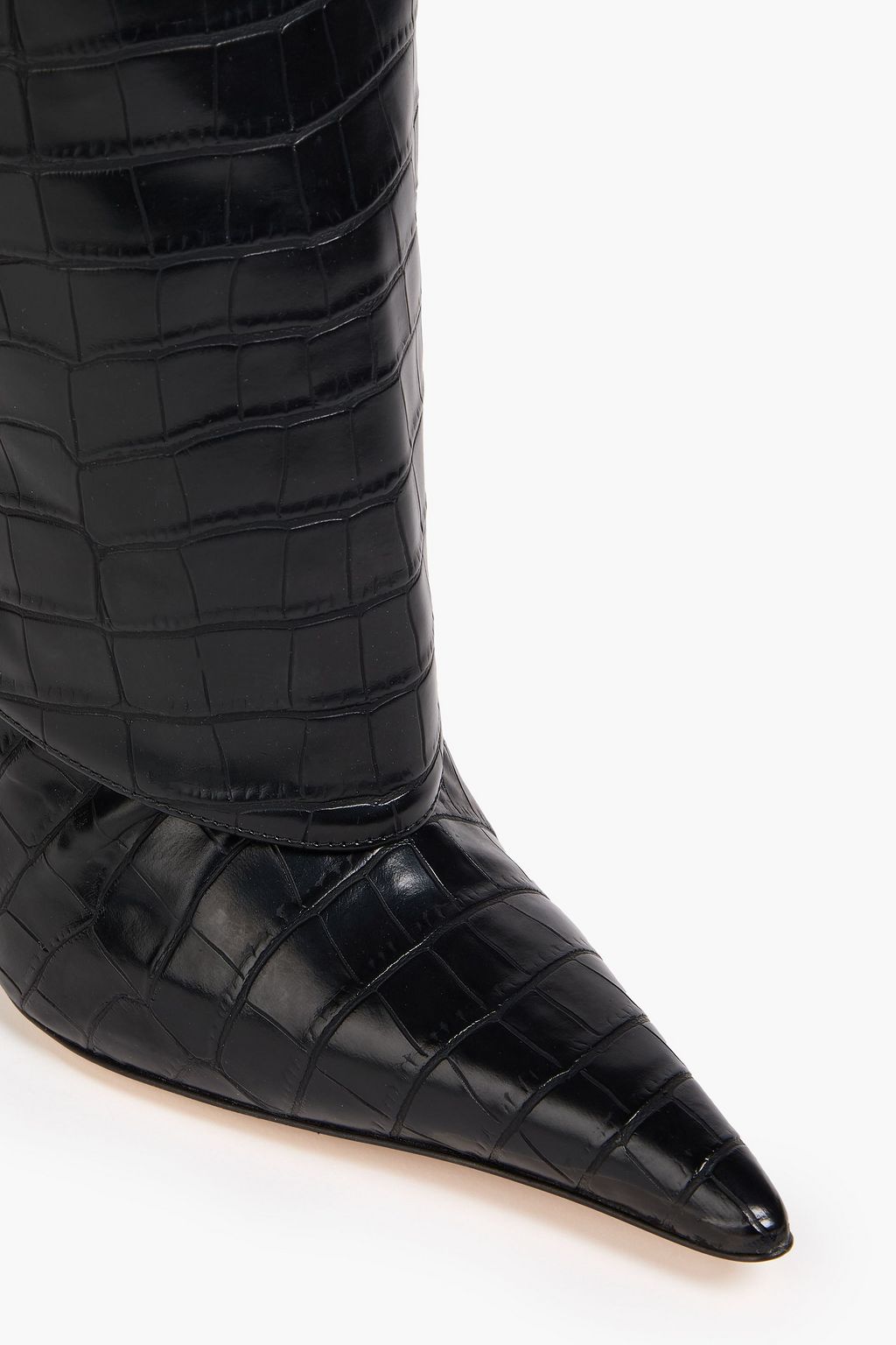 GIA BORGHINI Rosie croc-effect knee boots