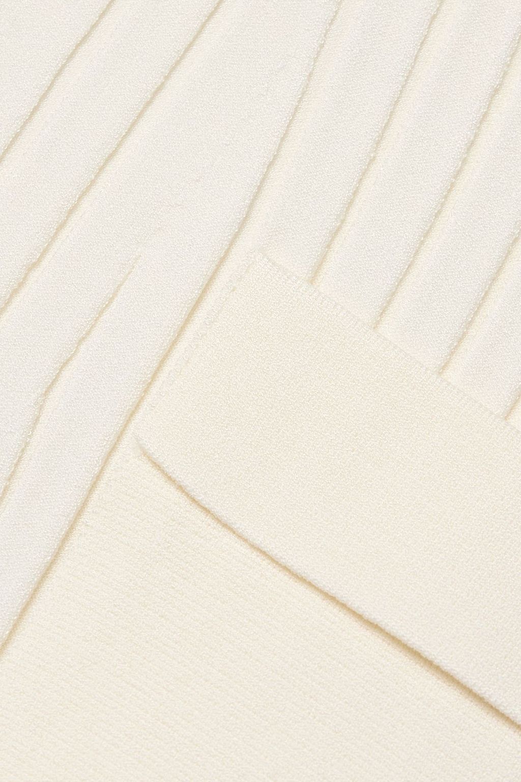 STELLA MCCARTNEY Button-detailed ribbed-knit mini dress