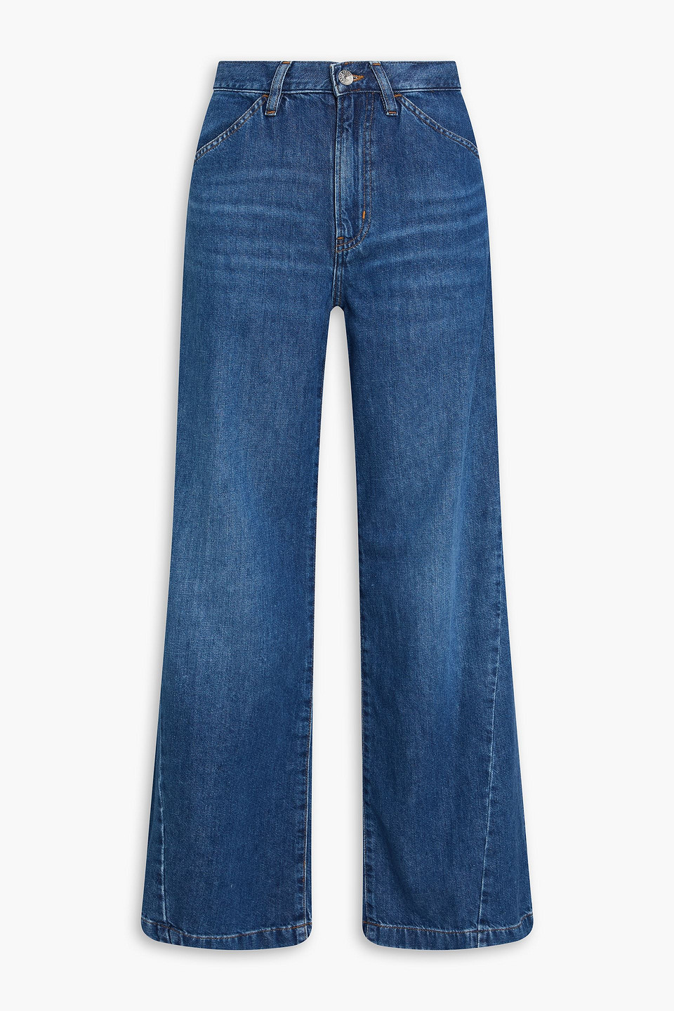 Frame Hoch Sitzende Jeans „le Baggy Palazzo“ Mit Weitem Bein