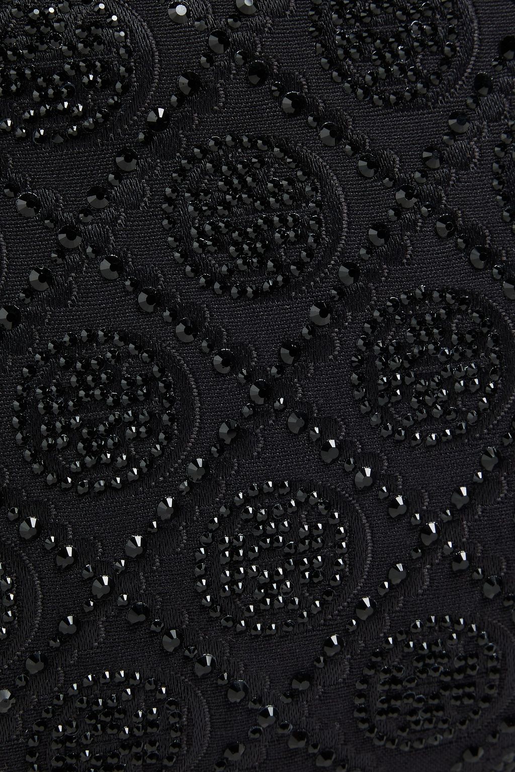 TORY BURCH حقيبة كتف بنقشة شعار العلامة بحرف T على شكل مارشميلو من الجاكار مزينة بالكريستال