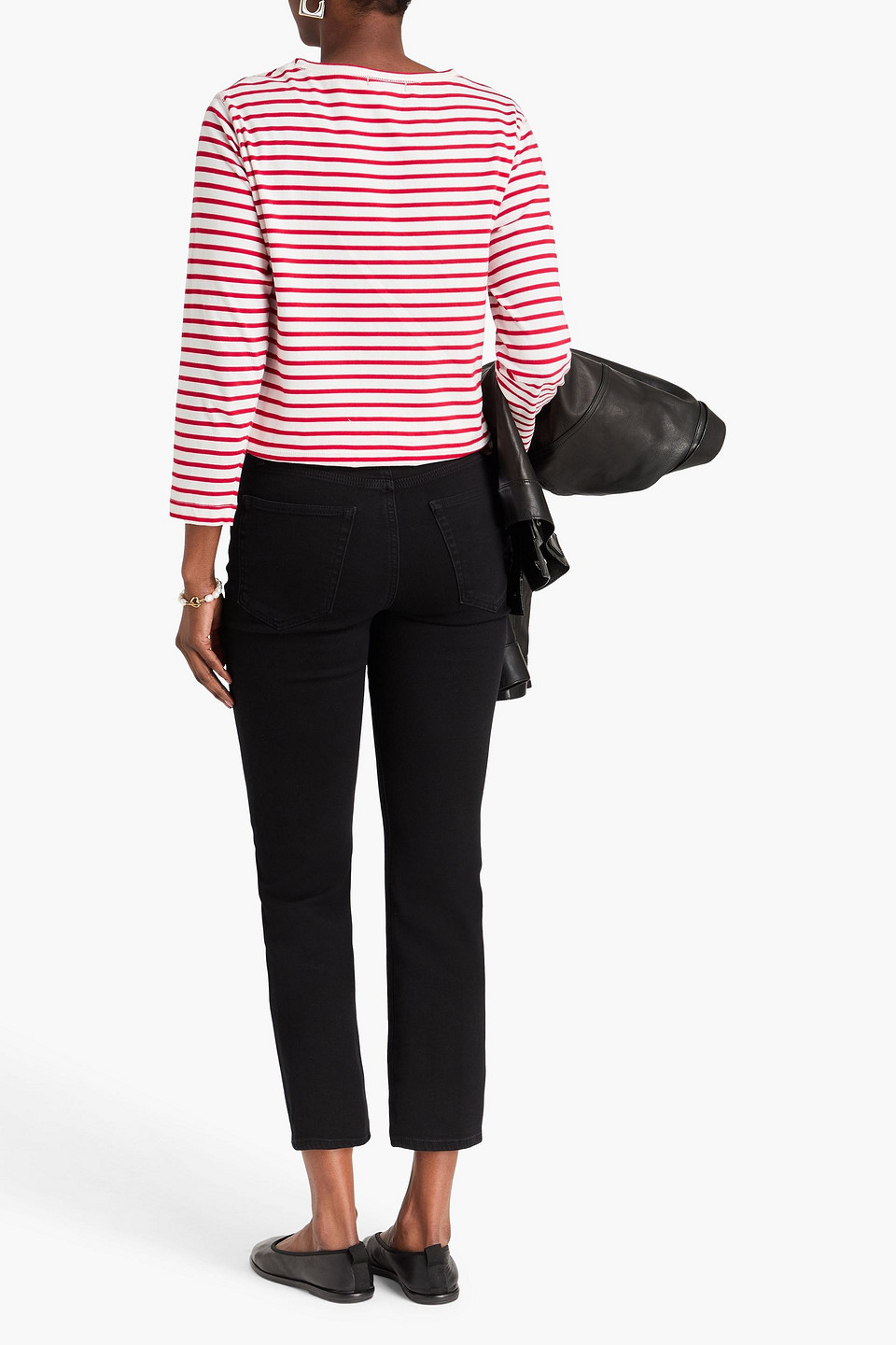  Frame - The Reboot Cropped Bootcut Jeans - Black - 29 