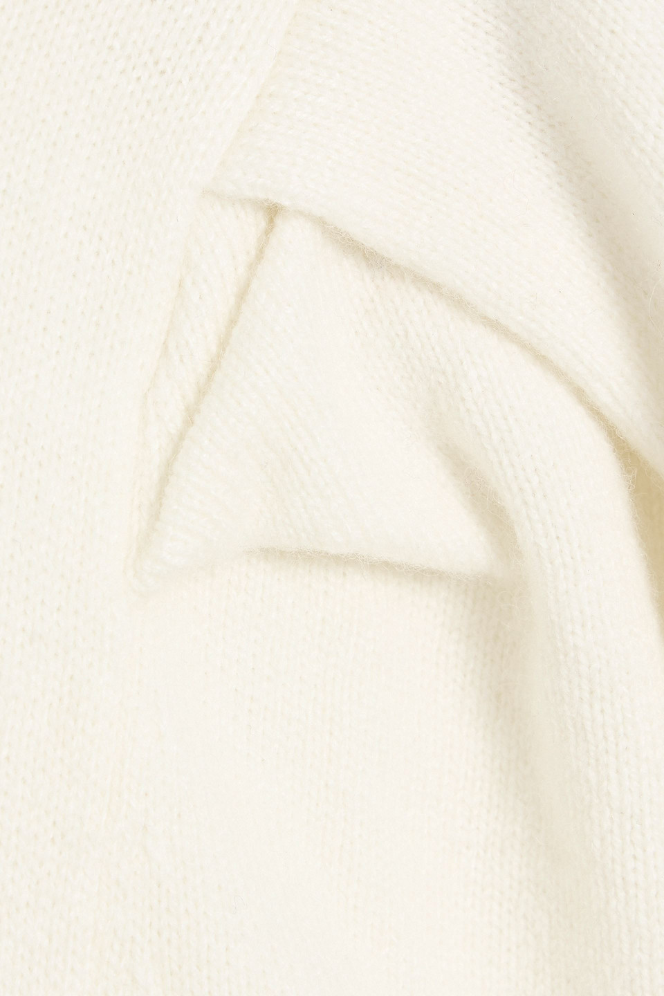 Frame Frankie Ruched Wool-blend Sweater In Brown