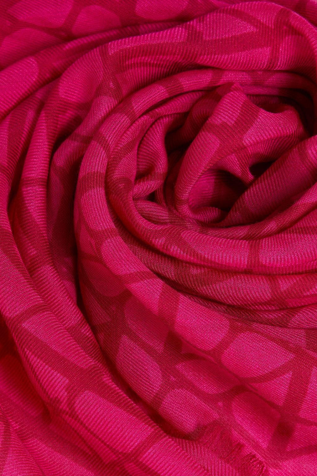 VALENTINO GARAVANI Frayed cashmere scarf