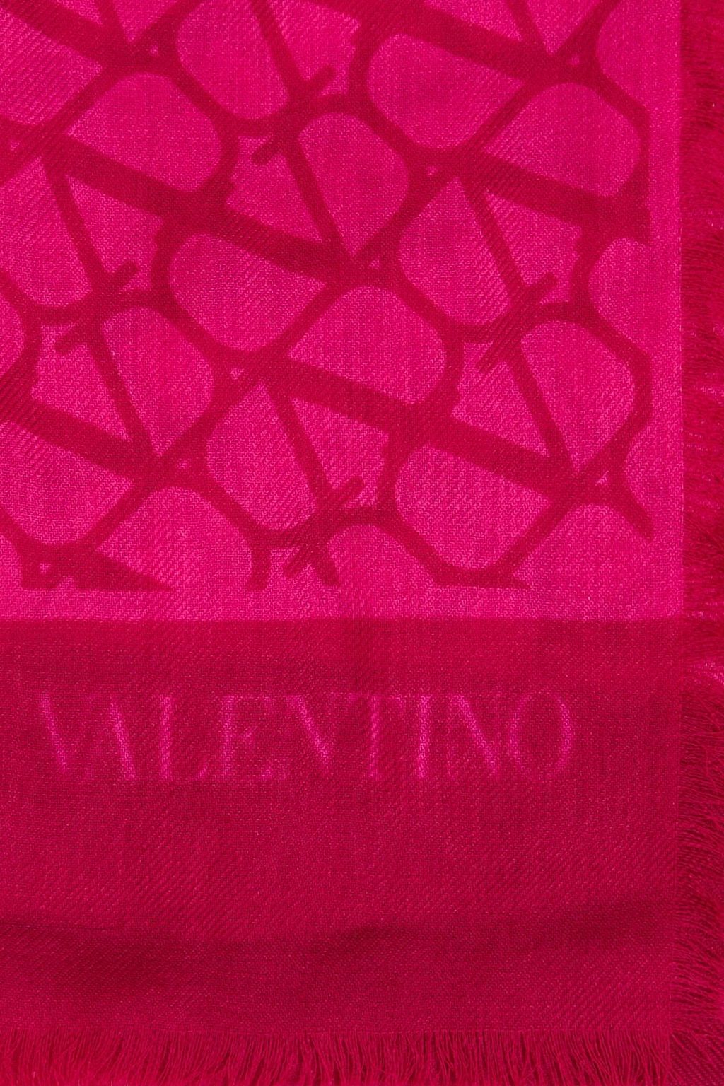 VALENTINO GARAVANI Frayed cashmere scarf