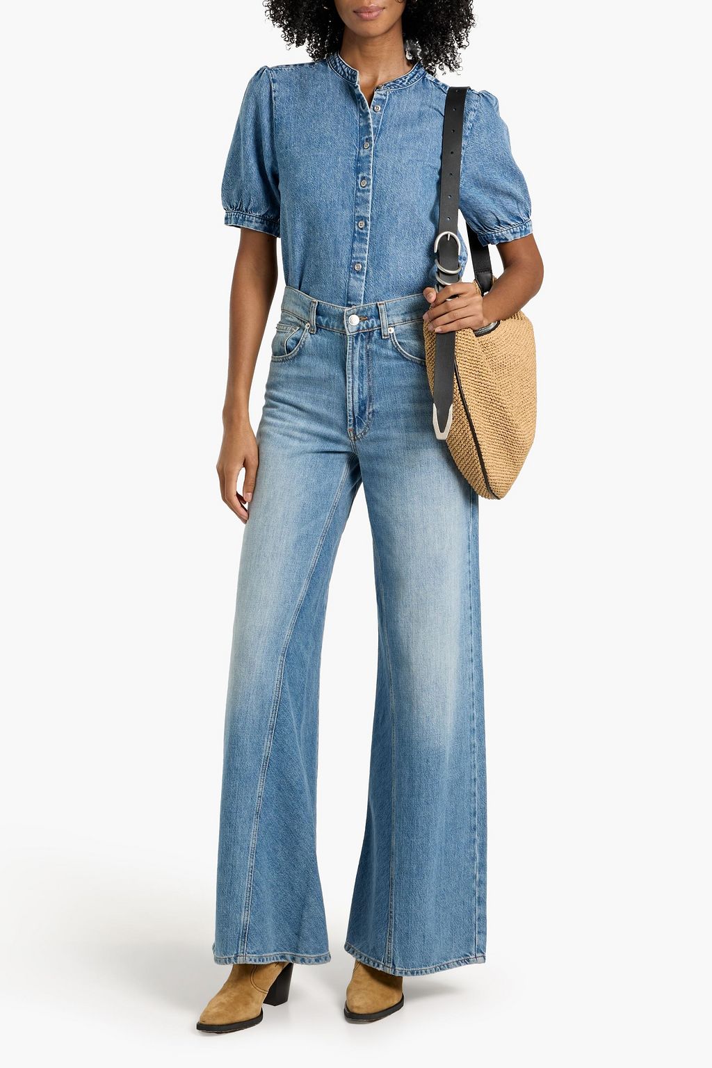 RAG & BONE Jordan cotton and Lyocell-blend top