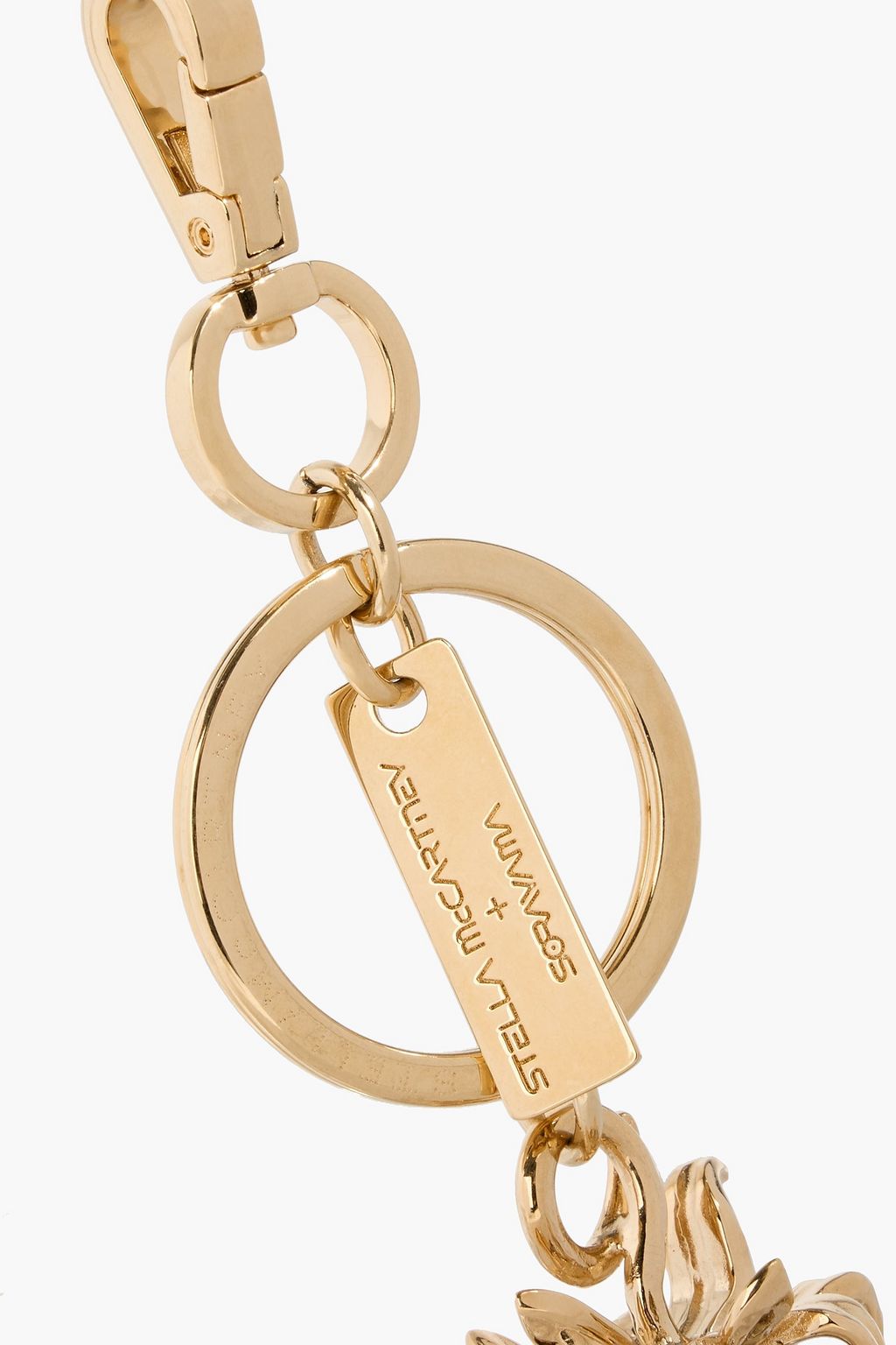 STELLA MCCARTNEY Gold and silver-tone keychain